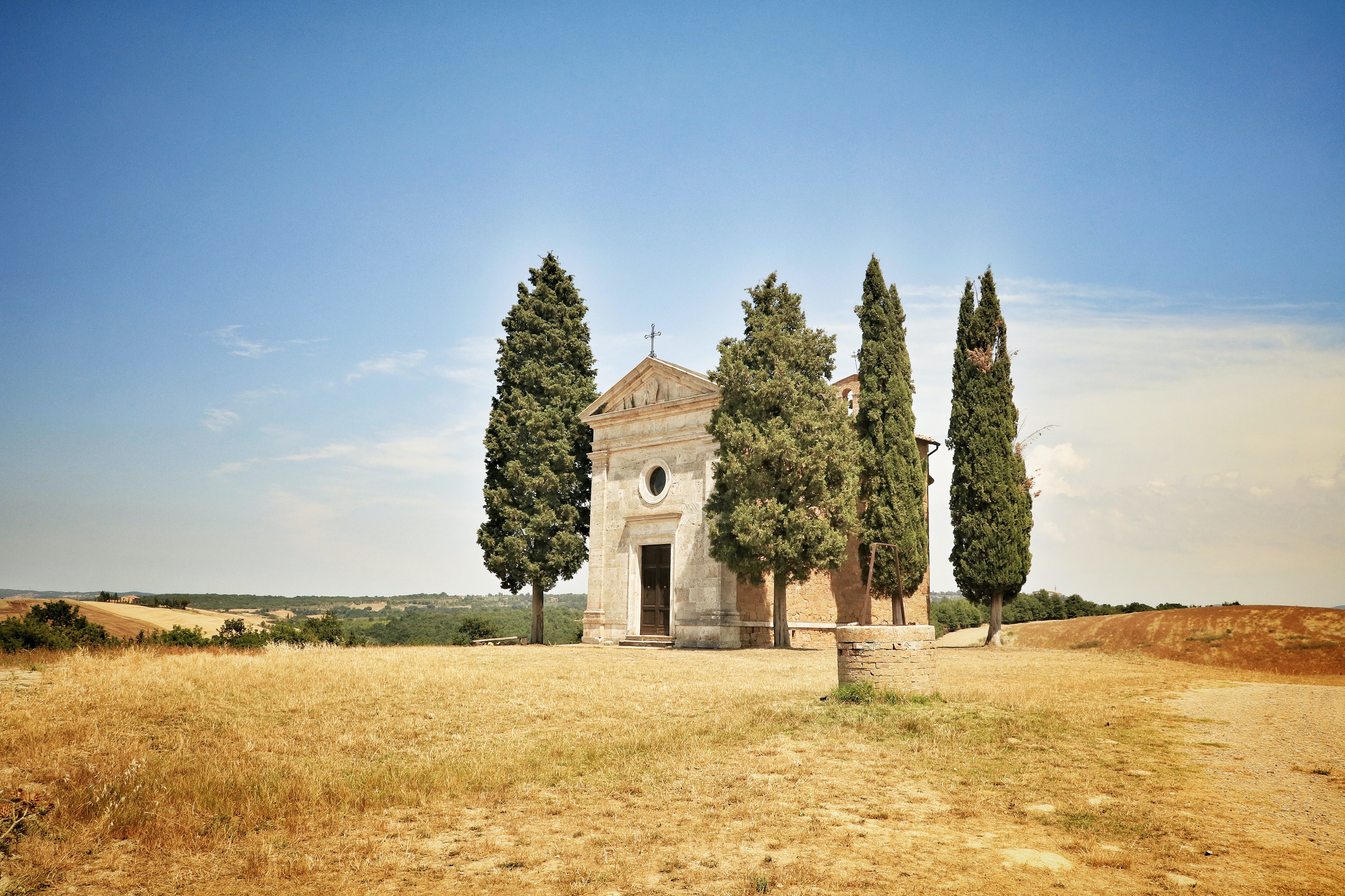 vitaleta church tuscany pienza 