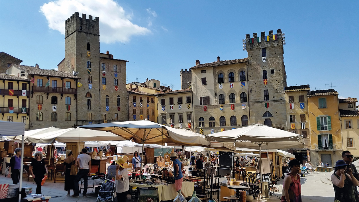 Arezzo Tuscany Piazza Grande image Italy tours