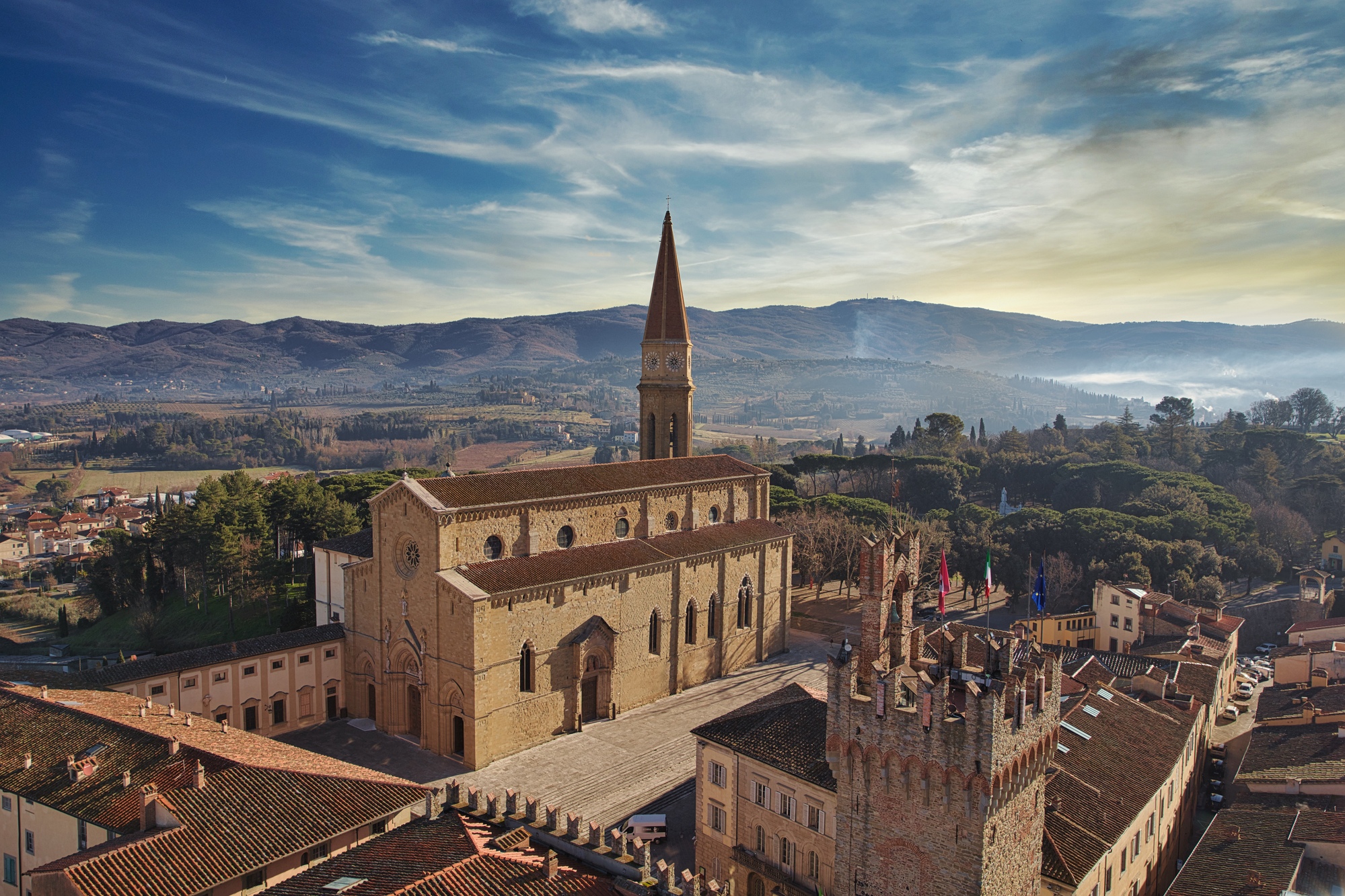 arezzo città oro in toscana italia